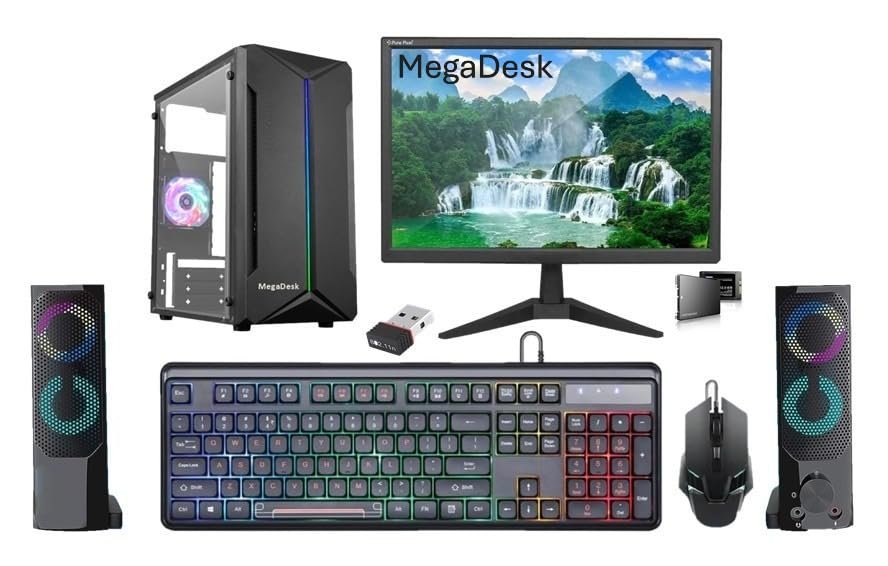 Desktop Computer Set, i5 2400, 16GB RAM, 256GB SSD