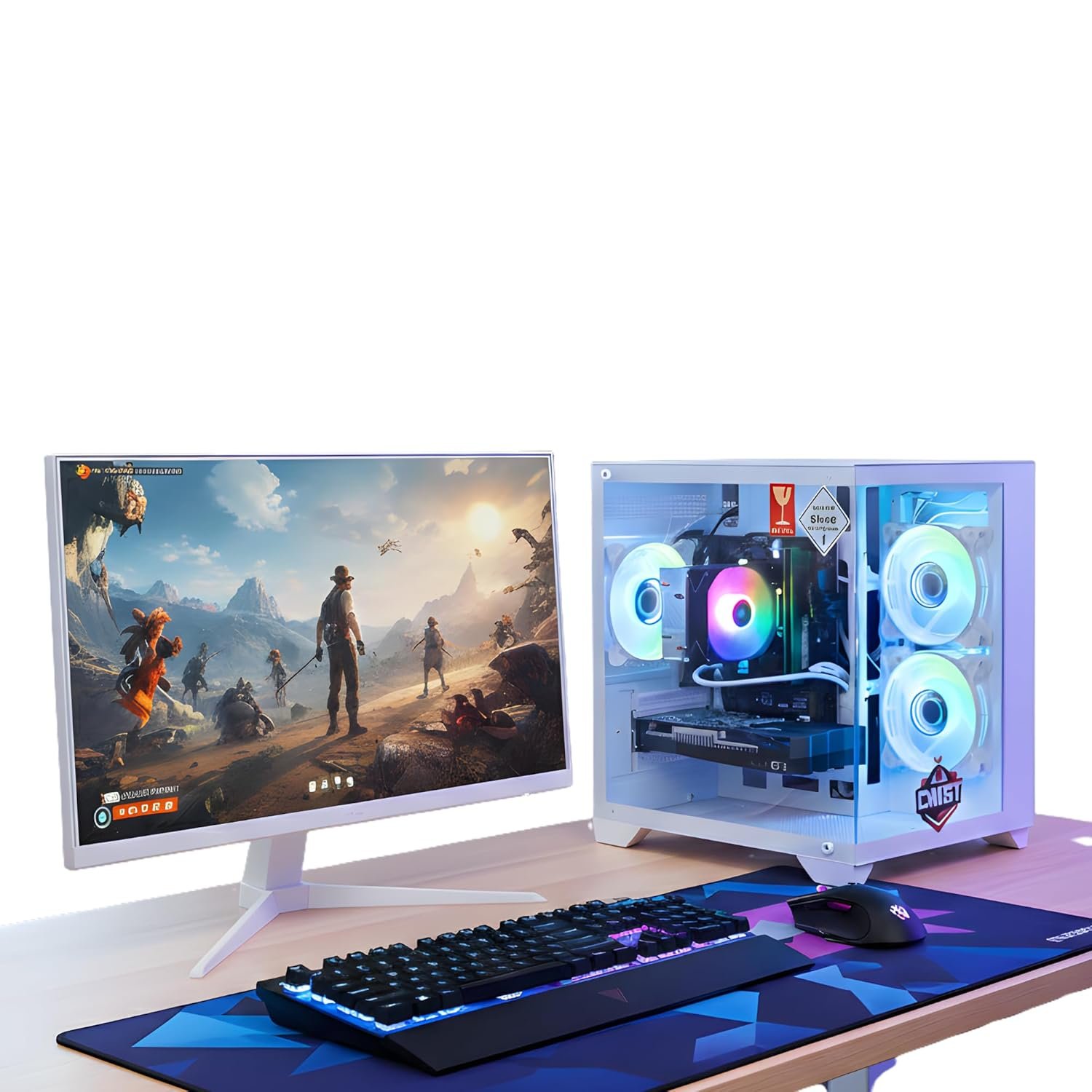 CHIST Gaming PC, 9th Gen Core i5-9400 6 Core 6Threats, 16GB RAM, 256GB NVMe SSD, 500GB HDD