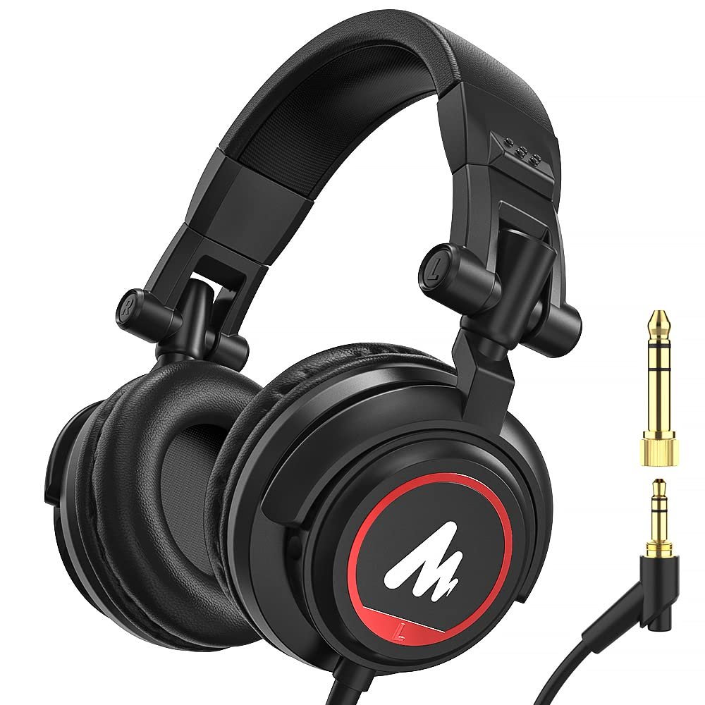 MAONO AU-MH501 Over-Ear Studio Monitoring Headphones for Recording Studio, Youtuber