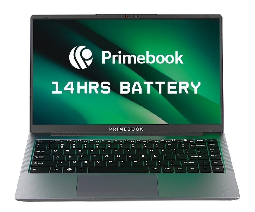 Primebook 2 Pro (2026) | 8GB RAM, 128GB UFS Storage | 14.1-Inch FHD IPS Display | 14 Hours Battery